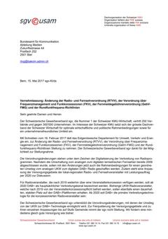  Vernehmlassung Änderung der Radio- und Fernsehverordnung (RTVV), der Verordnung über Frequenzmanagement und Funkkonzessionen (FKV), der Fernmeldegebührenverordnung (GebVFMG) und...