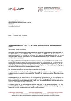  23.477 n Pa. Iv. KVF-NR. Solidarbürgschaften zugunsten des Autoverlads