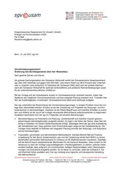  Änderung des Bundesgesetzes über den Wasserbau