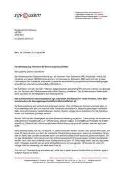  Vernehmlassung: Revision der Führerausweisschriften