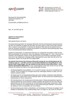  Antwort zur Konsultation Öffnungsschritt V