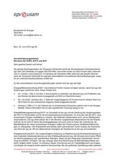  Revision der EnEV, EnFV und EnV