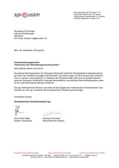  Vernehmlassungsantwort Teilrevision der Rohrleitungsverordnung RLV