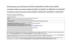  Vernehmlassung zu den Teilrevisionen der VÜPF, der GebV-ÜPF, der VD-ÜPF und der VVS-ÜPF