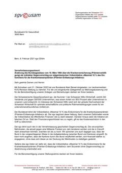  Änderung Bundesgesetzes 18. März 1994 Krankenversicherung als Gegenvorschlag zur Volksinitiative «Maximal 10 % des Einkommens für die Krankenkassenprämien (Prämien-Entlastungs-Initiative)»